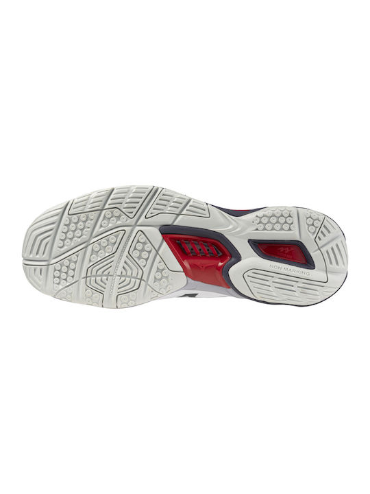 Mizuno Wave Stealth 6 Bărbați Pantofi sport Volei White / Red / Black