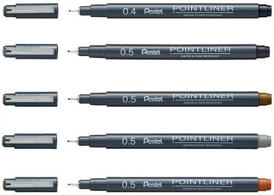 Pentel S20-P Design Marker 0.3mm Black