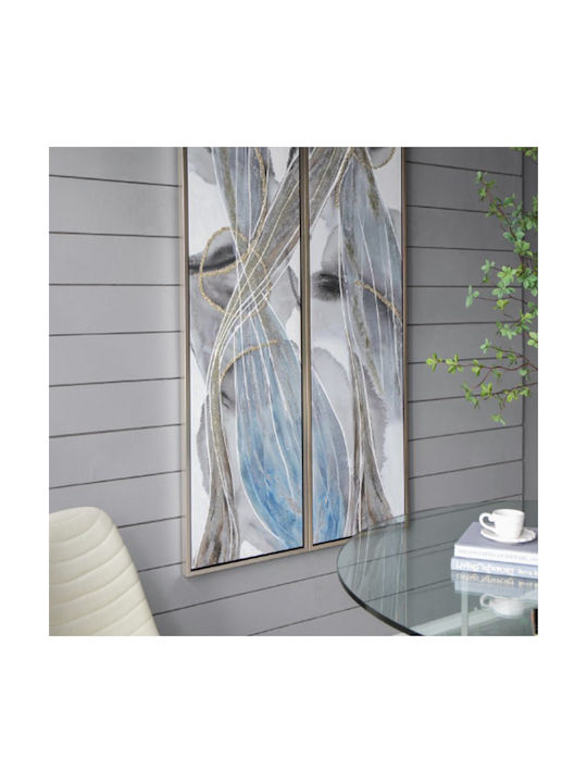 Artekko Twofold Painting Oil Painting on Canvas 50x180cm