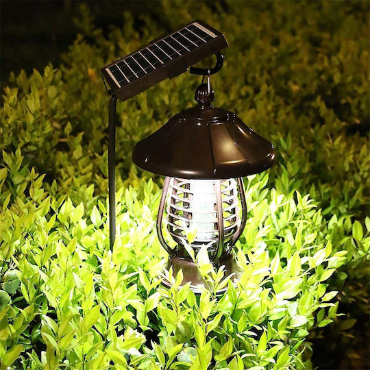 Lampă Solară de Grădină Anti-insecte Țânțari Muște UV LED Material ABS 5W Putere 1.2V 8 Ore Autonomie 2 Moduri de Operare IP65 Șoc Electric 380 Volți 30 x 19.5 cm Mare