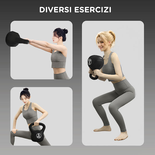 HomCom Kettlebell 6kg Μαύρο