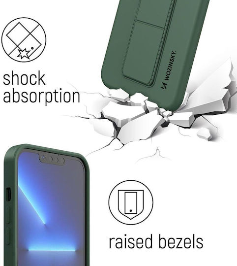 Wozinsky Kickstand Flexible Back Cover Σιλικόνης Μαύρο (iPhone 11 Pro)