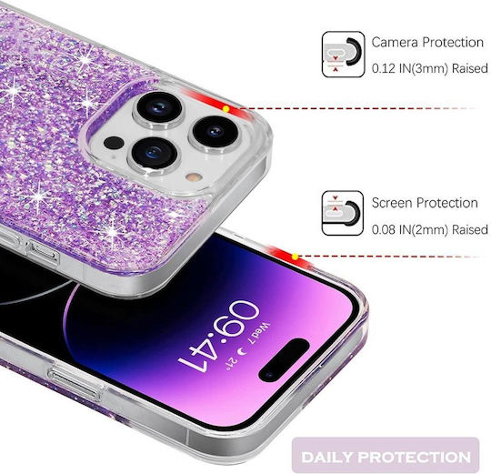 Techsuit Back Cover Plastic / Silicone Purple (Redmi Note 13 Pro+)