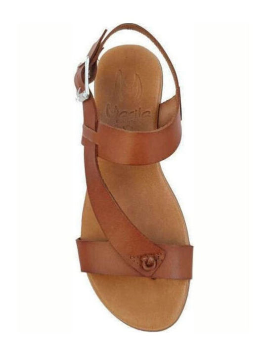 Marila Footwear 21105 Women's Flat Sandals in Brown Color