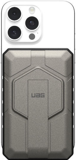 UAG Rugged MagSafe Power Bank 10000mAh 20W с USB-A порт и USB-C порт Titanium/Black