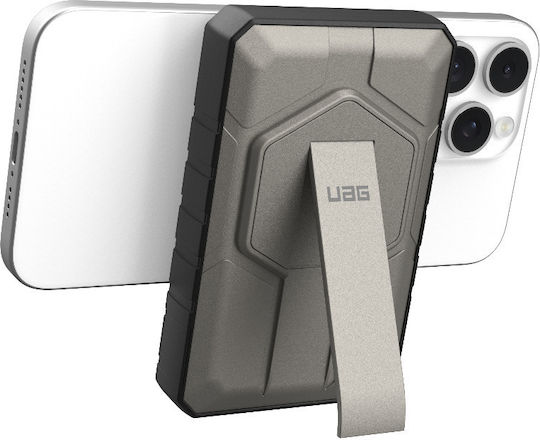UAG Rugged MagSafe Power Bank 10000mAh 20W с USB-A порт и USB-C порт Titanium/Black