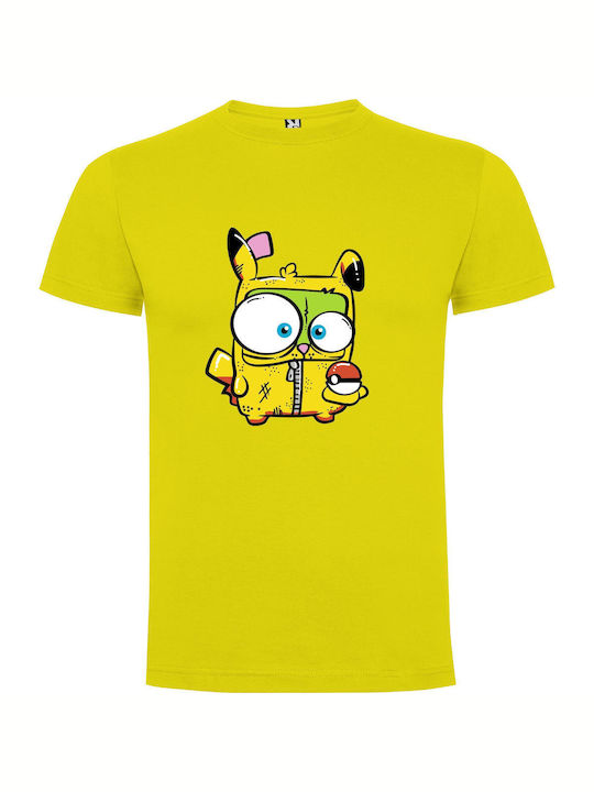 Electric Euphoria Pikachu T-shirt Yellow Cotton