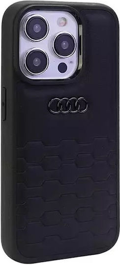 Audi Back Cover Plastic Negru (iPhone 15 Pro Max)