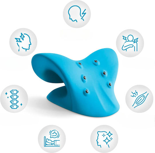 Anzorhal Neck Cervical Stretching Pillow Blue