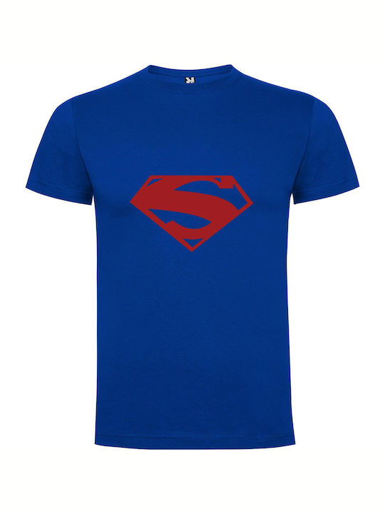 Supreme Superman: Hd Wallpaper T-shirt Superman Blue Cotton