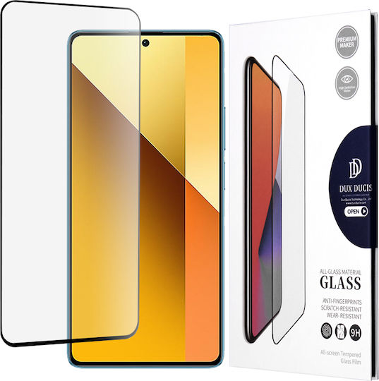 Dux Ducis Full Face Tempered Glass Μαύρο (Redmi Note 13 5G)