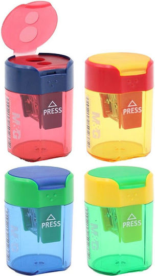 M&G Plastic Double Sharpener Barrel (Μiscellaneous Colours)