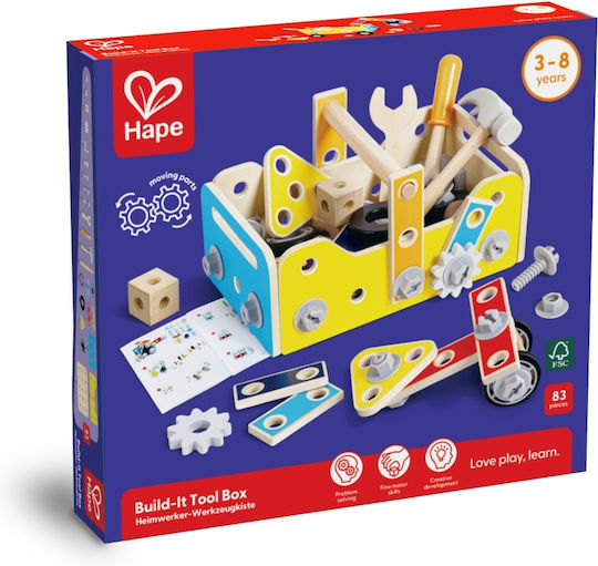 Wooden Tool Box Hape 83 Pieces