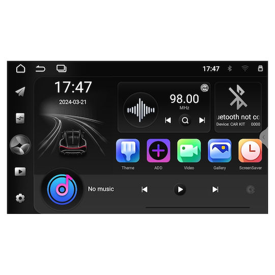 Bizzar Auto-Audiosystem 2DIN (Bluetooth/USB/WiFi/GPS/Apple-Carplay/Android-Auto) mit Touchscreen 6.9"
