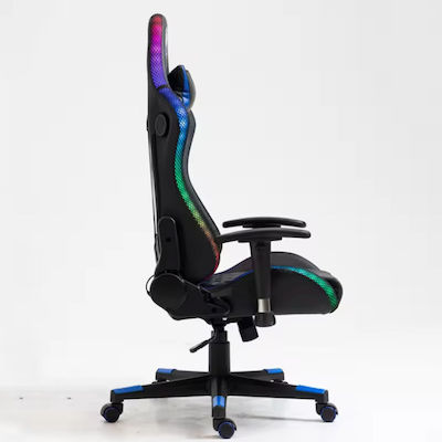 Oxford Home MN180° Artificial Leather Gaming Chair with RGB Lighting Black