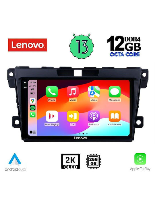 Lenovo Car Audio System for BMW X1 / X3 / X4 Mazda CX-7 2006-2012 (Bluetooth/USB/AUX/WiFi/GPS/Apple-Carplay/Android-Auto) with Touch Screen 9"