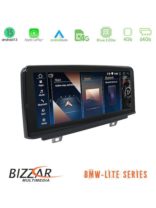 Bizzar Car-Audiosystem für BMW F20 2022-2023 (Bluetooth/USB/AUX/WiFi/GPS/Apple-Carplay/Android-Auto)