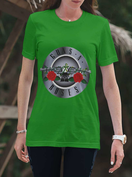 Tricou Guns N' Roses Verde Bumbac