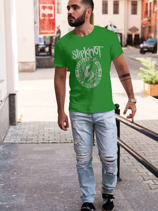 Slipknot 1995 Tricou Slipknot Verde Bumbac