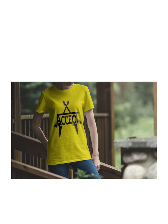 Small T-shirt Yellow Cotton