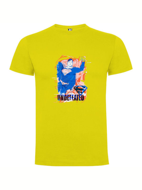 Unleashed Superman: Ultra Underrated T-shirt Superman Yellow Cotton