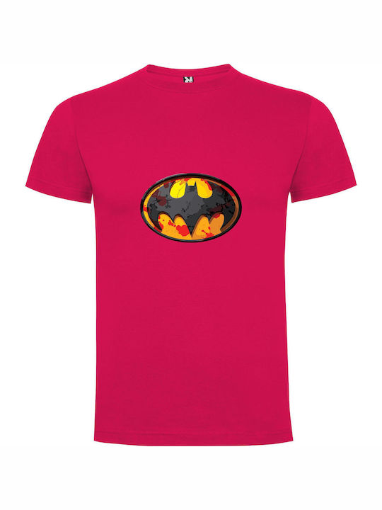 Dynamic Dc Batman Collection T-shirt Batman Φούξια Βαμβακερό