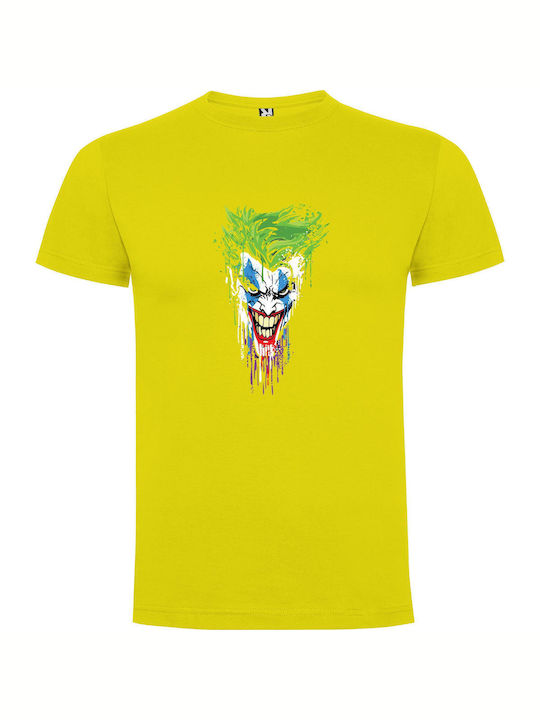 Grimace Of The Joker T-shirt Yellow Cotton