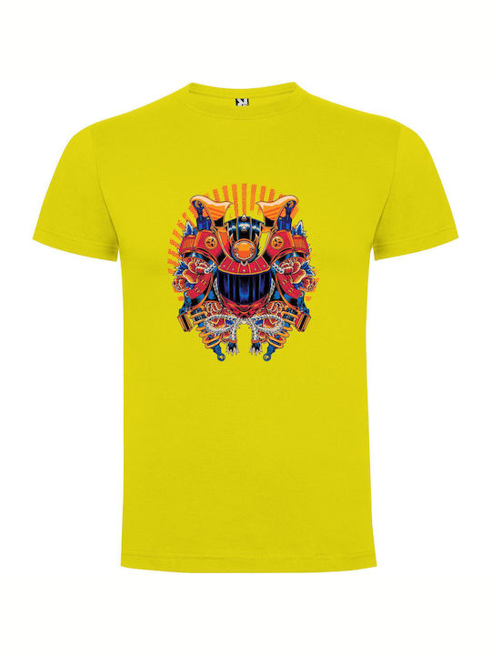 Steampunk Pharaoh's Dream T-shirt Yellow Cotton