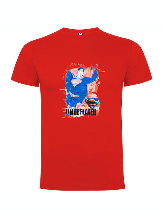 Unleashed Superman: Ultra Underrated T-shirt Superman Κόκκινο Βαμβακερό