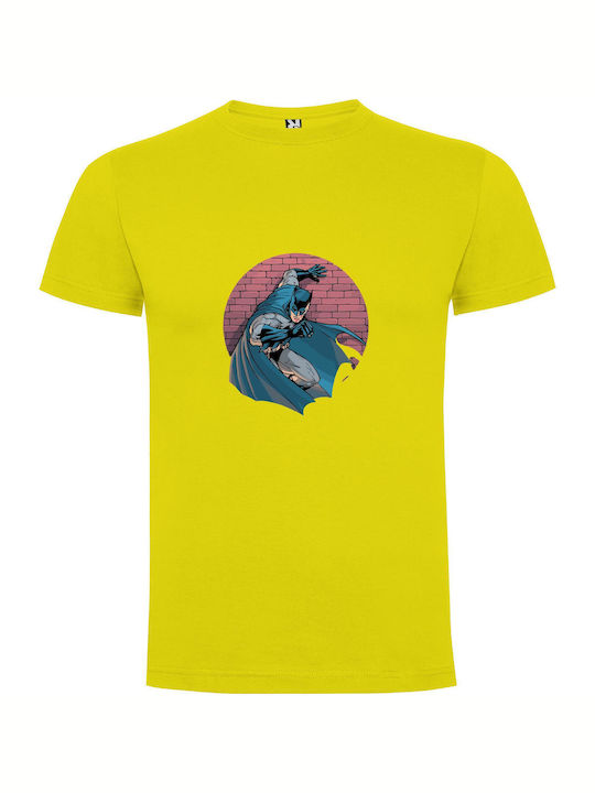 Batman: Vigilante Icon T-shirt Batman Yellow Cotton