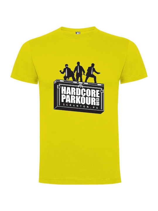 Sign-top Hardcore Adventure T-shirt Gelb Baumwolle