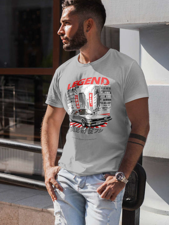 Urban Car Legend T-shirt Gray Cotton