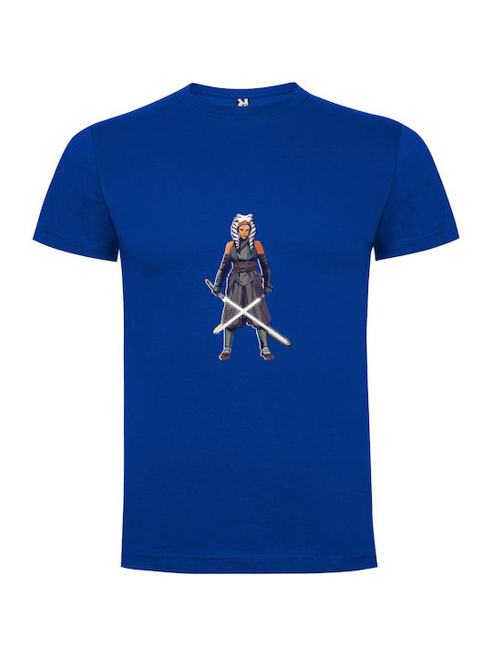 Samurai Jedi: Star Wars T-shirt Star Wars Blue Cotton