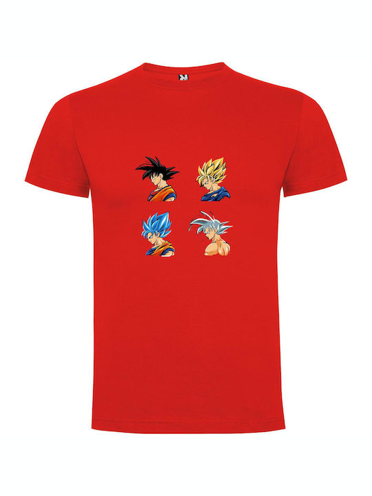 Odyssey T-shirt Dragon Ball Red Cotton