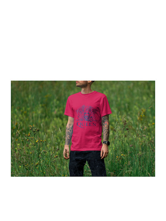 Superman Logo T-shirt Superman Fuchsia Cotton