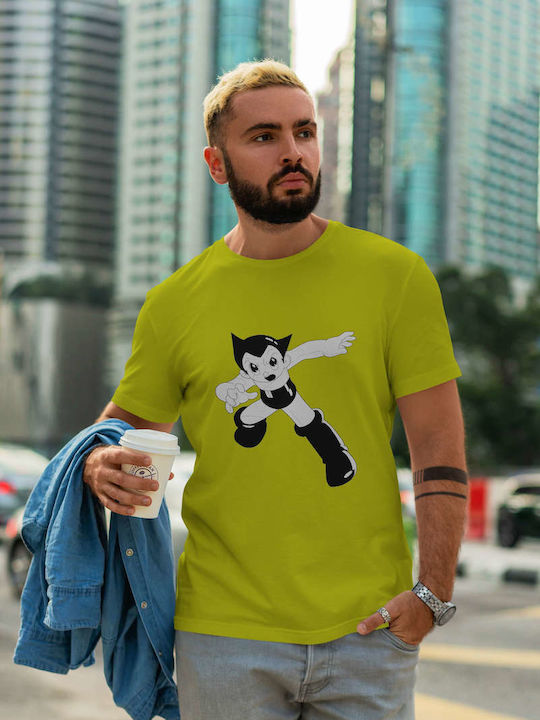 Classic Animated Character T-shirt Yellow Cotton