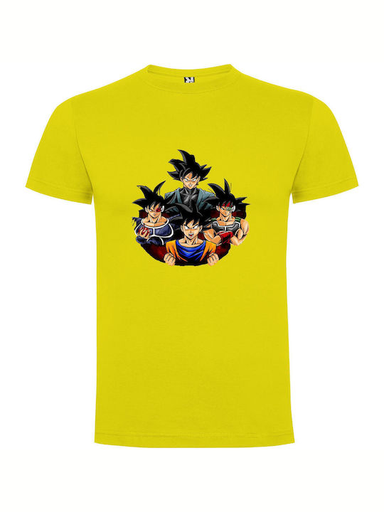 Dynamic T-shirt Dragon Ball Κίτρινο Βαμβακερό