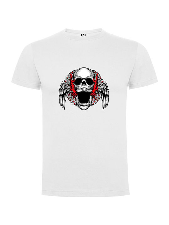 Metal Wings Of Art T-shirt White Cotton