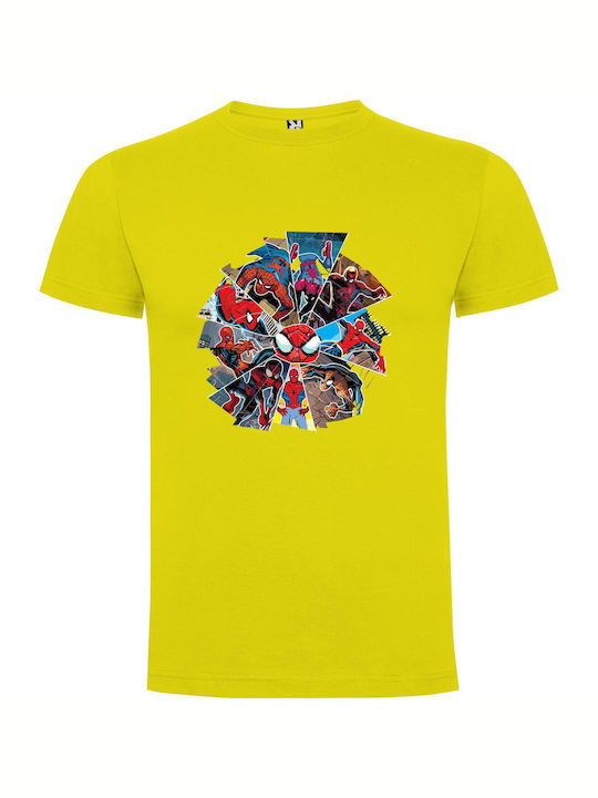 Marvel's Spectacular Spiderverse T-shirt Yellow Cotton