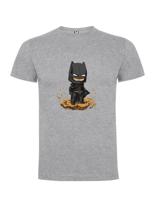 Gothic Batman Evolution T-shirt Batman Γκρι Βαμβακερό