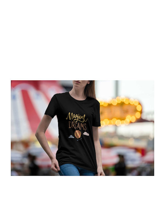 Magical Dreams T-shirt Black Cotton