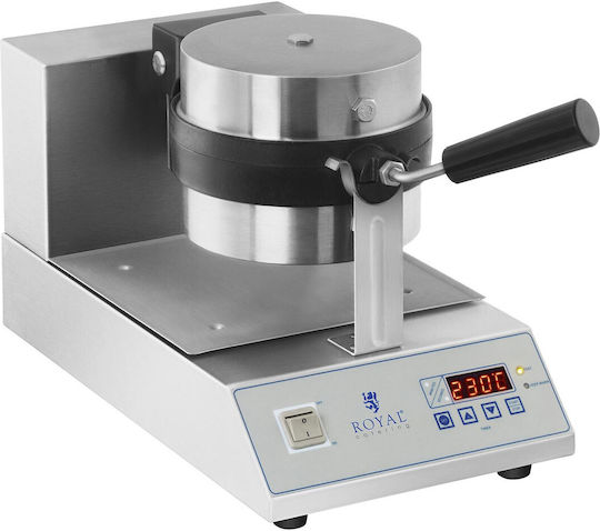 Drehbarer Waffeleisen Runde Waffeln 18cm Durchmesser 1300W RCWM-1300-RE
