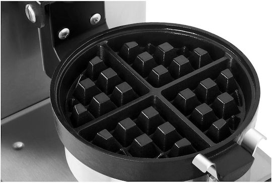 Drehbarer Waffeleisen Runde Waffeln 18cm Durchmesser 1300W RCWM-1300-RE