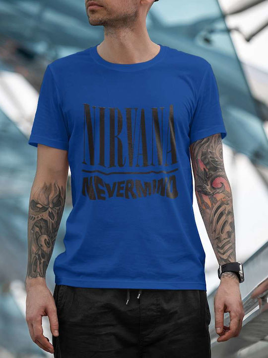 Tricou Nirvana Albastru Bumbac