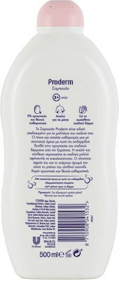 Proderm Kids' Shampoo in Gel Form 500ml with Powder Scent