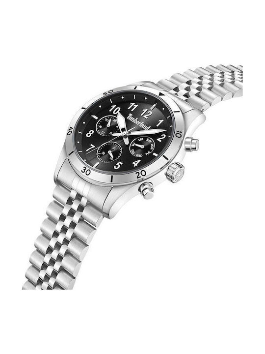 Timberland Ashmont Men's Watch 44mm Battery with Silver Metal Bracelet