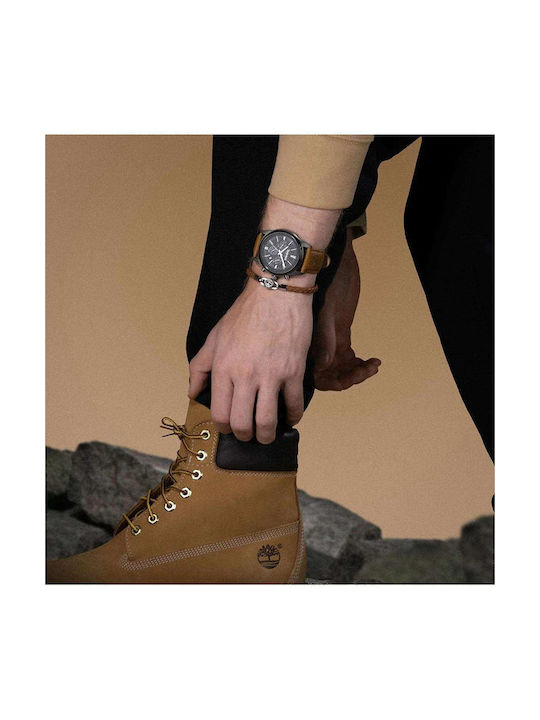 Timberland Northbridge Watch Battery with Brown Leather Strap