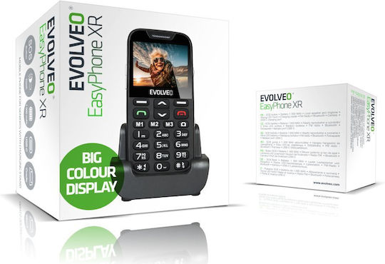 Evolveo EasyPhone XR Single SIM Κινητό με Μεγάλα Κουμπιά Μαύρο