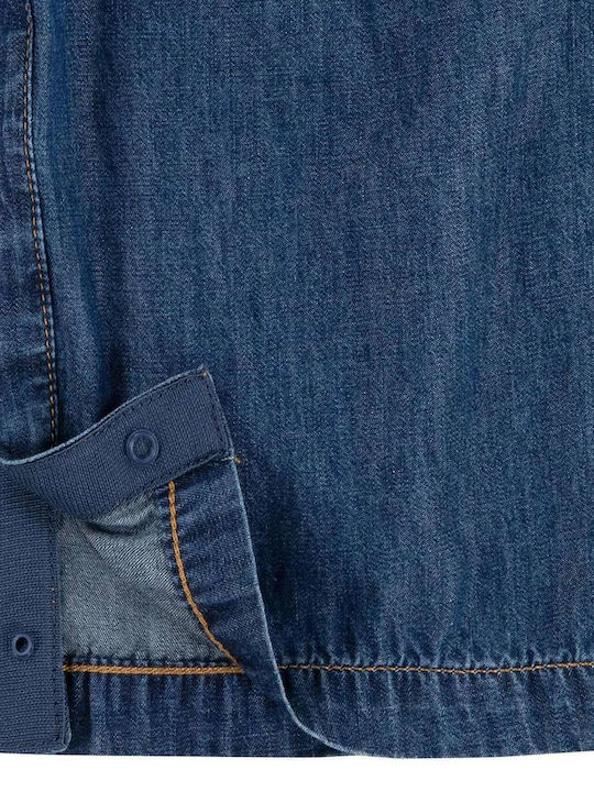 Kids' Denim Overall Denim Ruffle Strap Jumpsuit