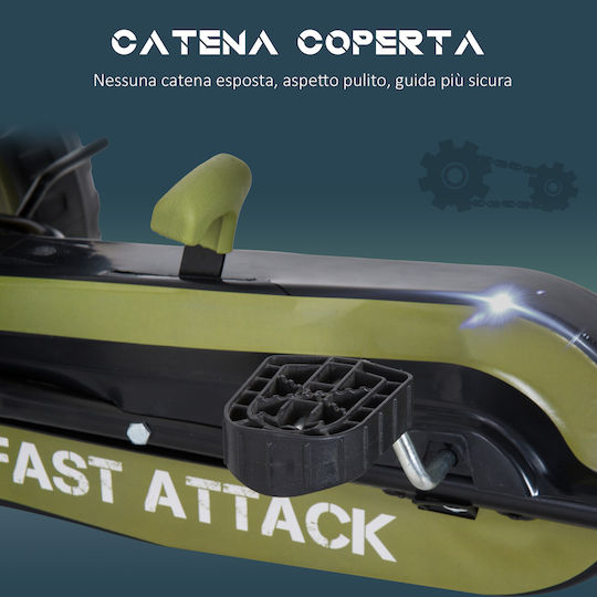 Go Kart Μονοθέσιο με Πετάλι Πράσινο για 3+ Ετών
